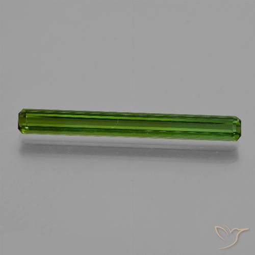 1.94ct 자연스러운 미디엄 그린 전기석, 에메랄드 컷, VS