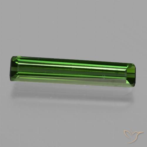 1.20ct 자연스러운 짙은 녹색 전기석, 에메랄드 컷, VVS-VS