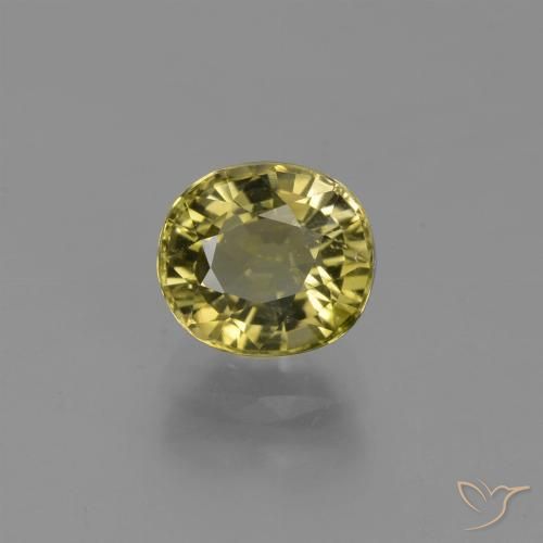 0.99ct 자연스러운 골든 브라운 전기석, 타원형, VS
