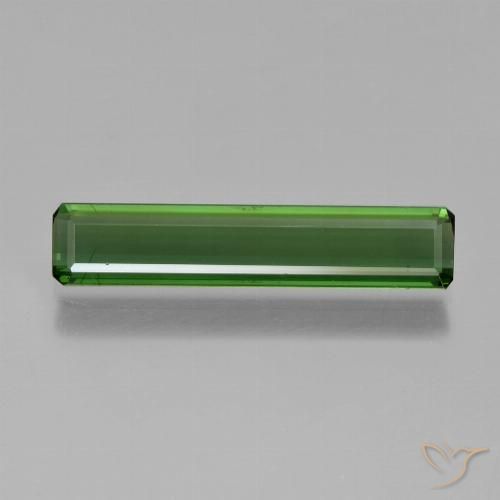 1.56ct 자연스러운 딥그린 전기석, 에메랄드 컷, VS