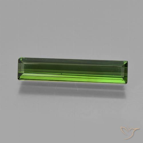 1.75ct 자연스러운 딥그린 전기석, 에메랄드 컷, VVS-VS