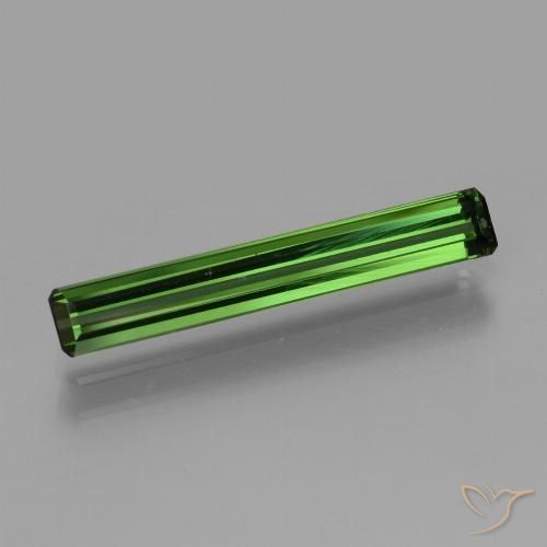 1.54ct 자연스러운 딥그린 전기석, 에메랄드 컷, VVS