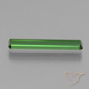 1.54캐럿 천연 딥그린 전기석, 옥타곤 / 에메랄드 컷, VVS