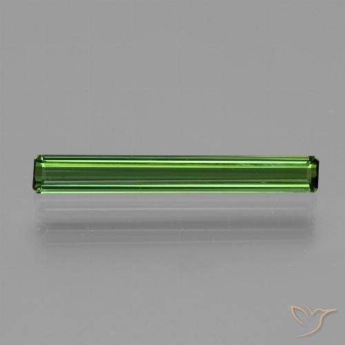 1.07ct 자연스러운 포레스트 그린 전기석, 에메랄드 컷, VS