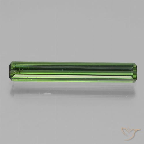 1.70ct 자연스러운 짙은 녹색 전기석, 에메랄드 컷, VS-SI