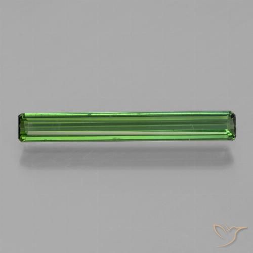 1.36ct 자연스러운 미디엄-다크 그린 전기석, 에메랄드 컷, VVS-VS