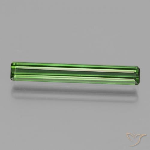 1.65ct 자연스러운 딥그린 전기석, 에메랄드 컷, VVS