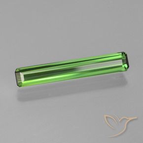 1.19캐럿 천연 녹색 전기석, 옥타곤 / 에메랄드 컷, VVS