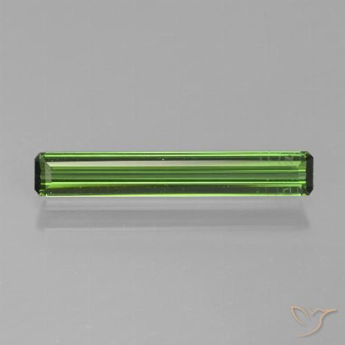 1.13ct 자연스러운 딥그린 전기석, 에메랄드 컷, VS