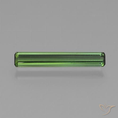 0.93ct 자연스러운 녹색 전기석, 에메랄드 컷, VVS