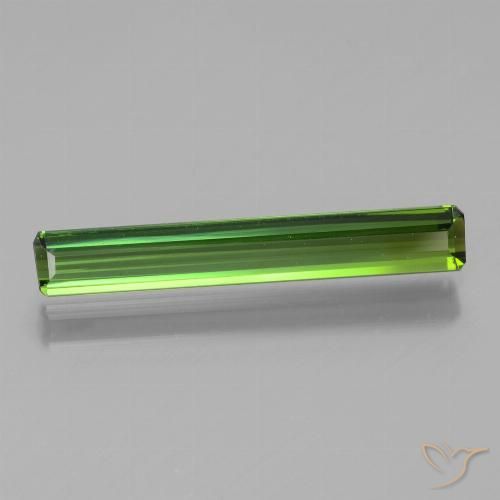 1.70ct 자연스러운 포레스트 그린 전기석, 에메랄드 컷, VVS