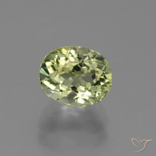 2.31ct 자연스러운 미디엄 그린 전기석, 타원형, VVS-VS