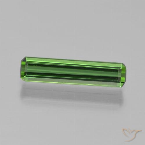 0.75ct 자연스러운 포레스트 그린 전기석, 에메랄드 컷, VVS