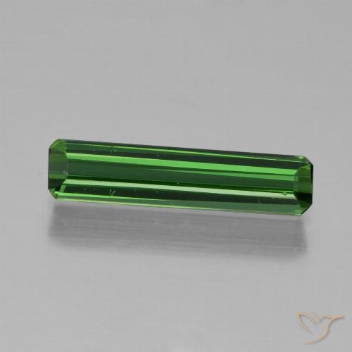 0.98ct 자연스러운 포레스트 그린 전기석, 에메랄드 컷, VVS-VS
