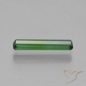 0.75캐럿 천연 딥그린 전기석, 옥타곤 / 에메랄드 컷, VVS