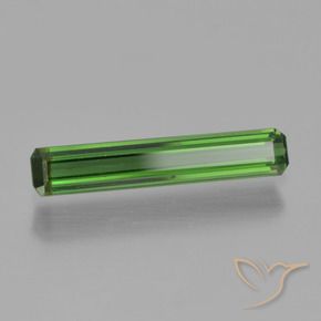 0.98캐럿 천연 딥그린 전기석, 옥타곤 / 에메랄드 컷, VVS