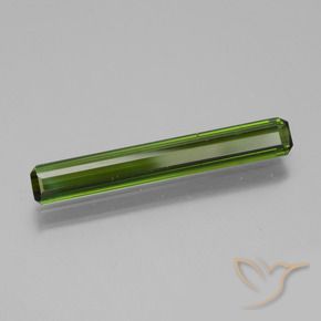 1.87캐럿 천연 포레스트 그린 전기석, 옥타곤 / 에메랄드 컷, VVS