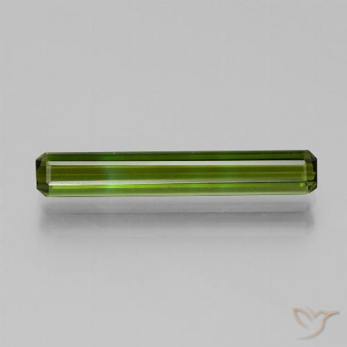 2.47ct 자연스러운 해초 녹색 전기석, 에메랄드 컷, VVS
