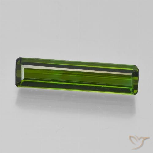 1.96ct 자연스러운 해초 녹색 전기석, 에메랄드 컷, VVS-VS