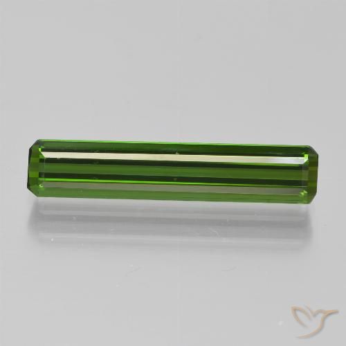1.95ct 자연스러운 미디엄-다크 그린 전기석, 에메랄드 컷, VVS