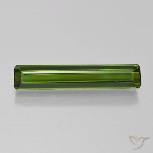 1.82ct 자연스러운 해초 녹색 전기석, 에메랄드 컷, VVS