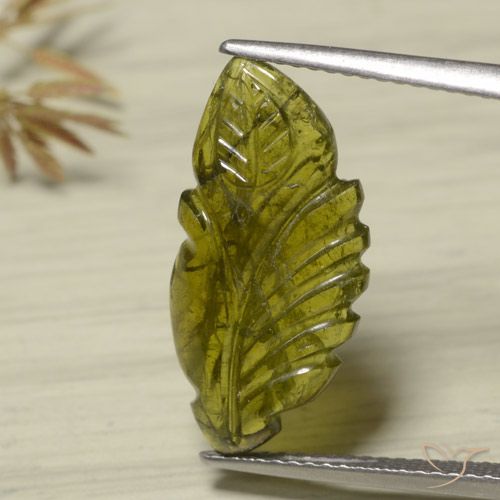4.75ct 자연스러운 따뜻한 녹색 전기석, 팬시한, 투명한