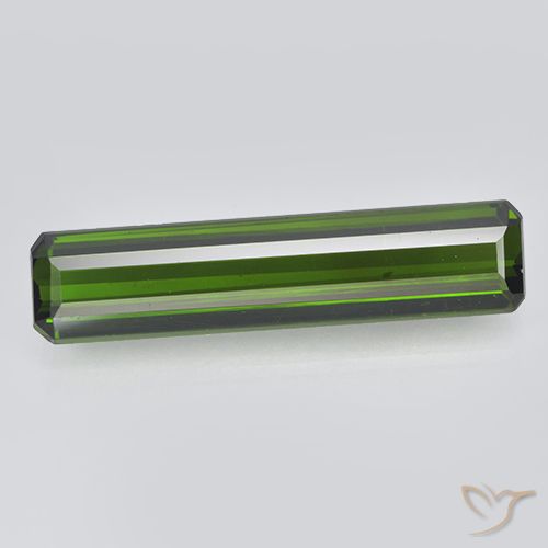 2.87ct 자연스러운 딥그린 전기석, 에메랄드 컷, VVS-VS