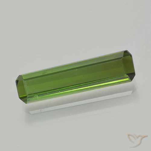 1.60ct 자연스러운 딥그린 전기석, 에메랄드 컷, VVS-VS