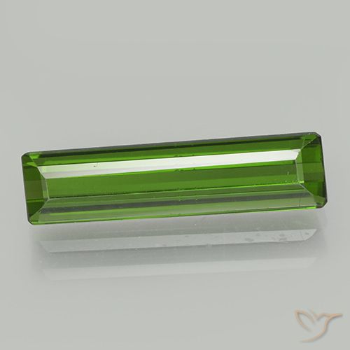 1.93ct 자연스러운 짙은 녹색 전기석, 에메랄드 컷, VVS-VS