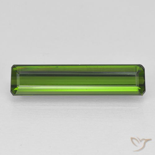 2.09ct 자연스러운 해초 녹색 전기석, 에메랄드 컷, VVS-VS