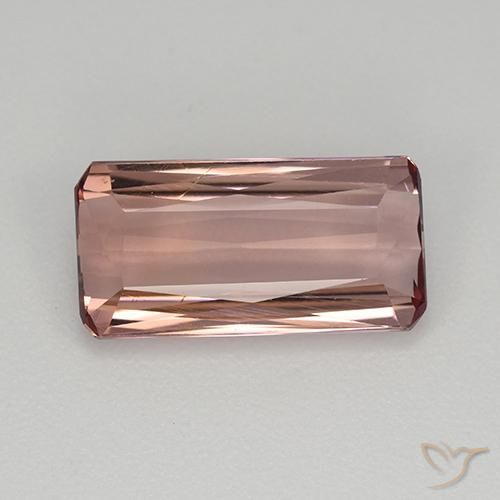 2.57ct 자연스러운 무당벌레 레드 전기석, 에메랄드 컷, VVS-VS