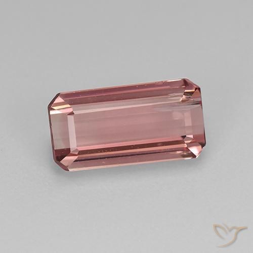 1.61ct 자연스러운 로즈 핑크 전기석, 에메랄드 컷, VS