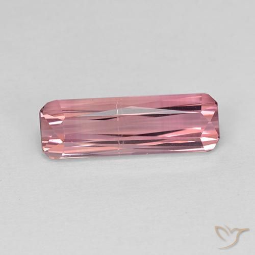 1.89ct 자연스러운 풍선껌 핑크 전기석, 에메랄드 컷, VVS-VS