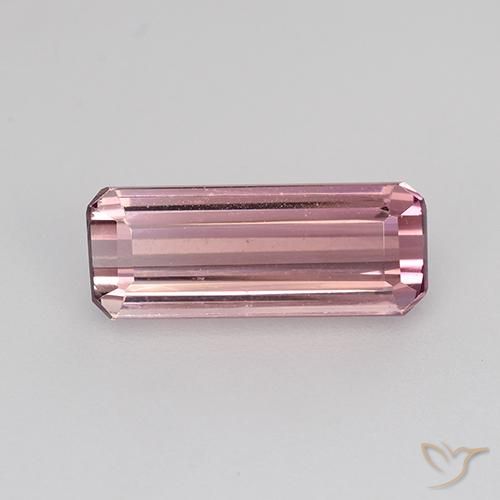 1.63ct 자연스러운 퍼플 핑크 전기석, 에메랄드 컷, VVS