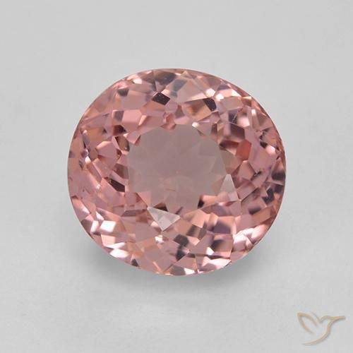 2.66ct 자연스러운 인텐스 핑크 전기석, 타원형, VVS-VS