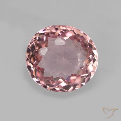 1.61ct 자연스러운 라이트 핑크 전기석, 타원형, VVS-VS
