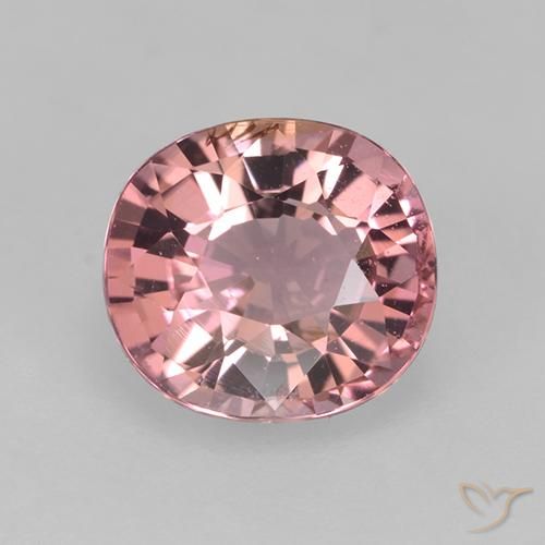 1.57ct 자연스러운 딥 핑크 전기석, 타원형, VVS-VS