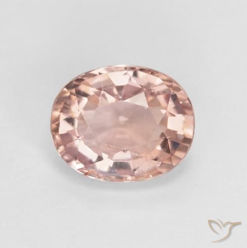 1.61ct 자연스러운 인디언 레드 전기석, 타원형, VS