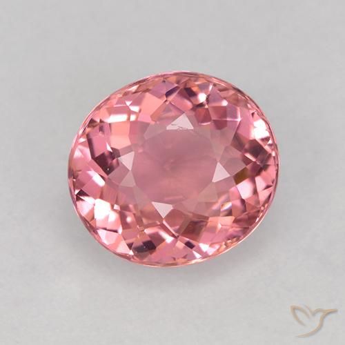 1.49ct 자연스러운 핫핑크 톤 전기석, 타원형, VVS-VS