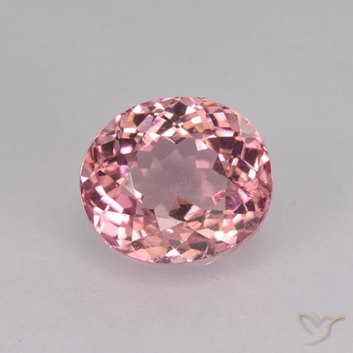 1.65ct 자연스러운 미디엄 핑크 전기석, 타원형, VS