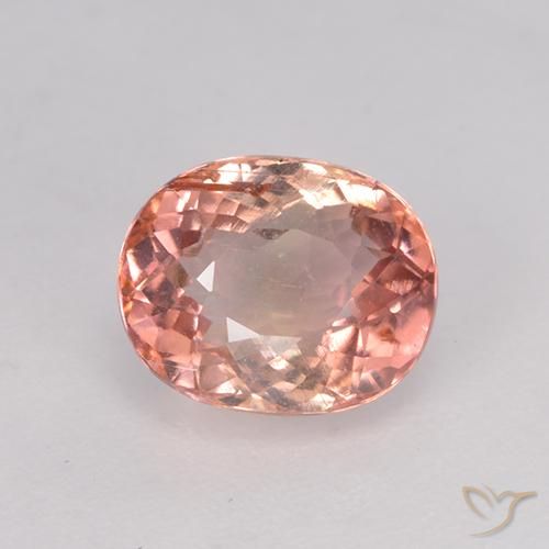 1.48ct 자연스러운 미디엄 핑크 전기석, 타원형, VS