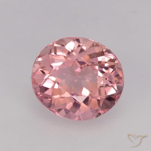 1.80ct 자연스러운 풍선껌 핑크 전기석, 타원형, VVS-VS