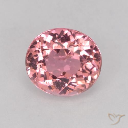 1.68ct 자연스러운 풍선껌 핑크 전기석, 타원형, VVS-VS