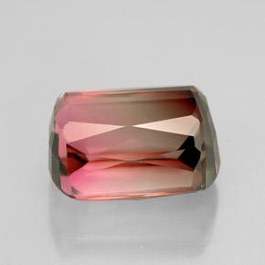 5.27캐럿 천연 멀티컬러 투르말린, 멋진 모양, 10.7×8.2 mm, VVS