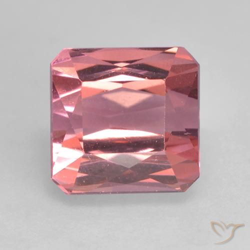 1.65ct 자연스러운 라이트 핑크 전기석, 에메랄드 컷, VVS-VS