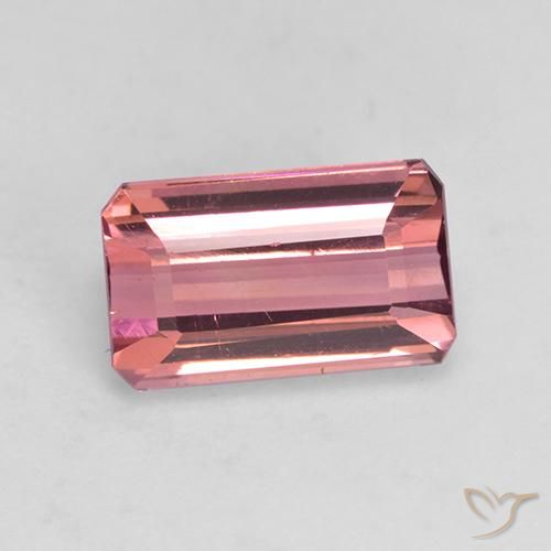 1.80ct 자연스러운 인텐스 핑크 전기석, 에메랄드 컷, VVS-VS