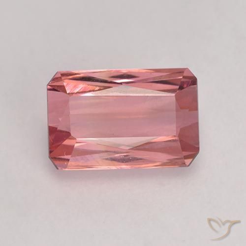 1.64ct 자연스러운 딥 핑크 전기석, 에메랄드 컷, VVS-VS