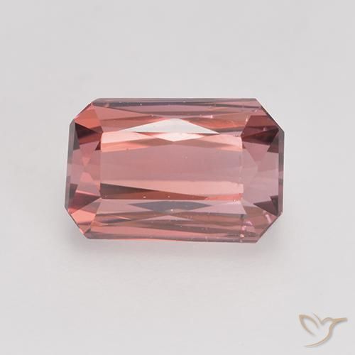1.83ct 자연스러운 미디엄 핑크 전기석, 에메랄드 컷, VS