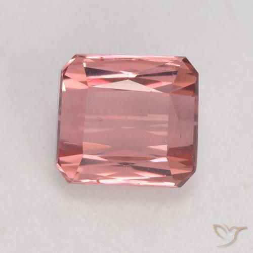 1.44ct 자연스러운 라이트 핑크 전기석, 에메랄드 컷, VS