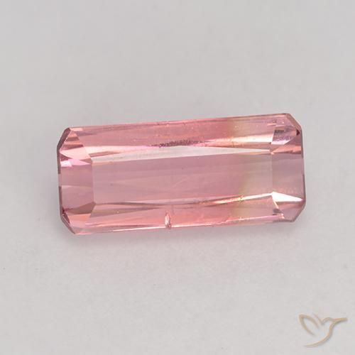 1.83ct 자연스러운 미디엄 라이트 핑크 전기석, 에메랄드 컷, VS-SI